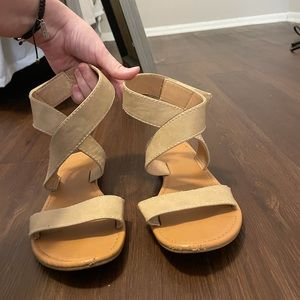 Beige Strap Sandals